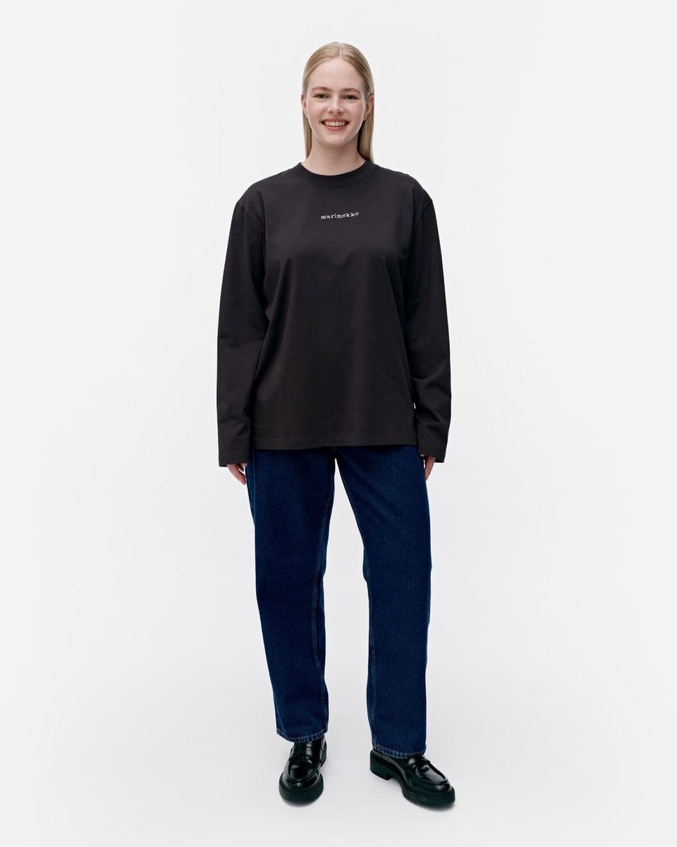 Marimekko Biitti Logo Placement, dark grey / natural white | Beyond