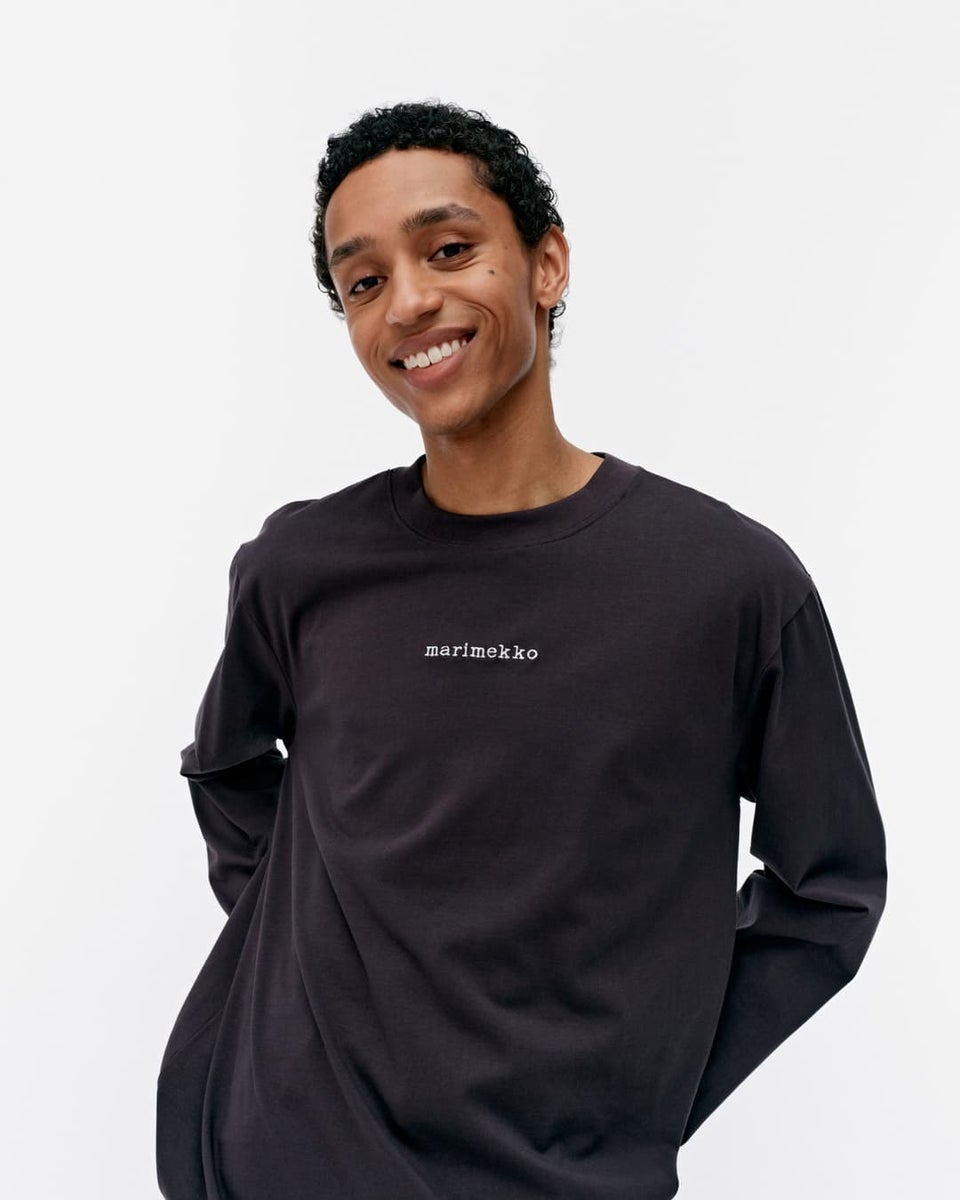 Marimekko Biitti Logo Placement, dark grey / natural white | Beyond