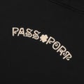 Pass~Port Sham Embroidery hoodie, black