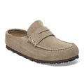 Birkenstock Naples Wrapped Narrow Fit Suede Leather, taupe.