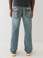 True Religion Ricky Super T Flap, alley loop light wash