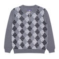 Fucking Awesome Fa Monogram 1/4 Zip Knit, silver
