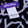 Fucking Awesome Sticker Stamp Scarf, black