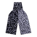 Fucking Awesome Sticker Stamp Scarf, black
