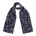 Fucking Awesome Sticker Stamp Scarf, black