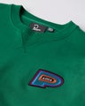 Parra Repeat Pea Crewneck Sweatshirt, green
