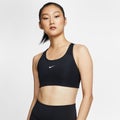 Nike WMNS Dri-Fit Padded Swoosh Top, black / white