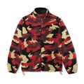 Butter Camo Sherpa Jacket, red