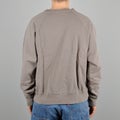 Edwin Raglan-sleeve Crewneck, grey / dye ozone