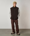 Gramicci Thermal Fleece Reverisble Vest, tobacco / black