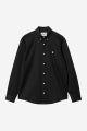 Carhartt L/S Madison shirt, black/wax.