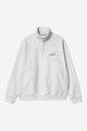 Carhartt Half Zip American Script Sweat, ash heather.