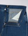 Edwin Cosmos Pant, blue mid marble wash