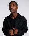 Edwin Rathan Shirt, black leopard