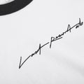 Last Resort Signature Ringer Tee, white / black