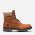 Timberland Premium 6 Inch Lace-up Premium Waterproof Boot, medium orange full grain