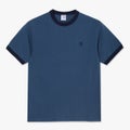 Polar Ringer Tee, grey blue / navy