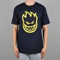 Spitfire Big Head Tee, navy / yellow