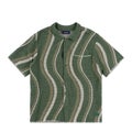 Dime Soleil Button Up Knit, green.