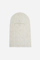 Wasted Paris Rain Cable balaclava, off white