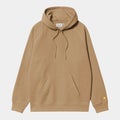 Carhartt Hooded Chase sweat, peanut / gold