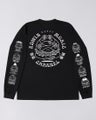 Edwin Music Channel LS Tee, black garment washed