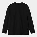 Carhartt American Script LS t-shirt, black