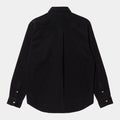 Carhartt Madison L/S Cord shirt,  black / wax