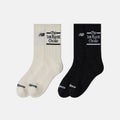New Balance The Intelligent Choice Crew 2 Pairs, black / off white