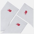 New Balance NB Patch Logo Ankle 3 Pairs, white