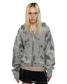 Racer Grey Camo Knit Hoodie