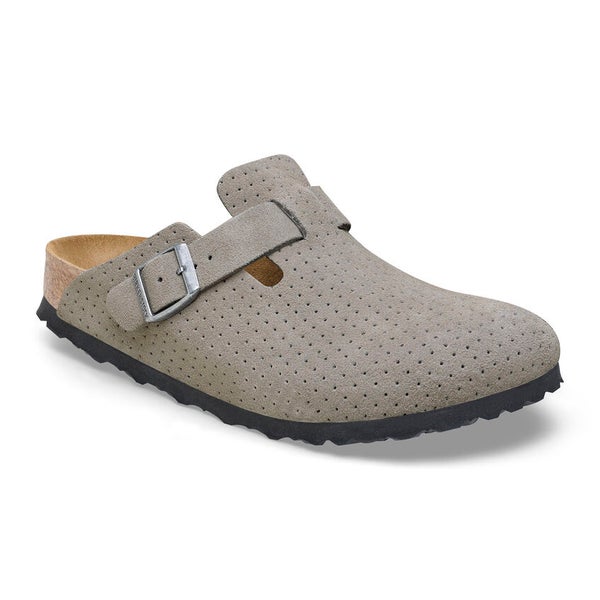 Birkenstock Boston Embossed Dotted, stone