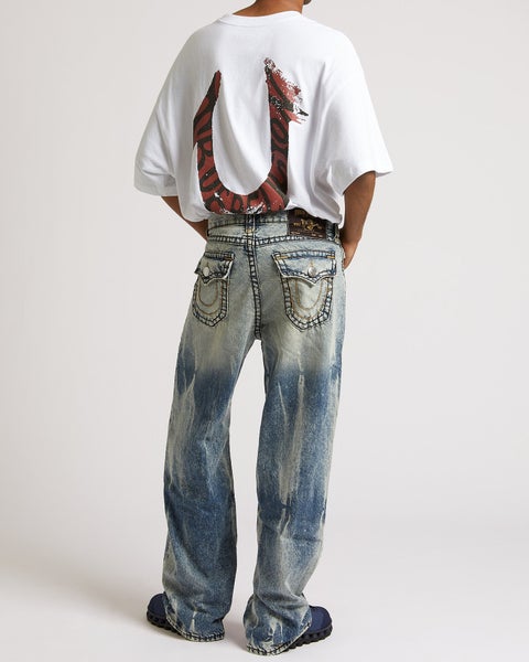 True Religion Vinny Super T Flap, electric grove medium wash