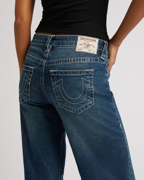 True Religion Bobbi Baggy, dark wash