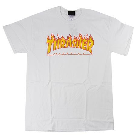 Thrasher Flame Logo tee, white