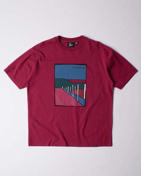 Parra Beach Parking Tee, rasberry