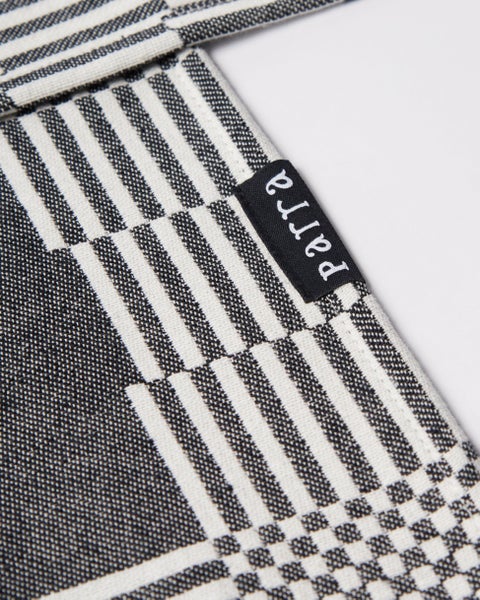 Parra Infinite Kitchen Towel 2 Pack, white / black