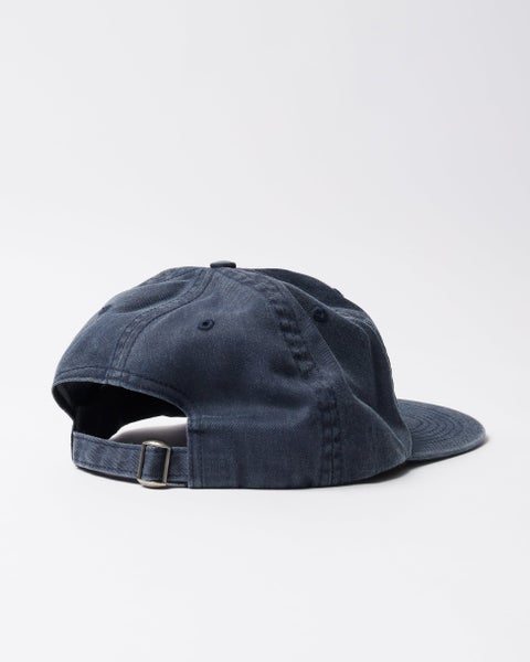 Parra Signature 6 Panel Hat, washed out navy blue
