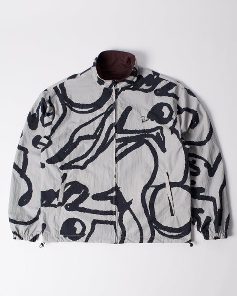 Parra Freak Scene Reversible Track Top, grey