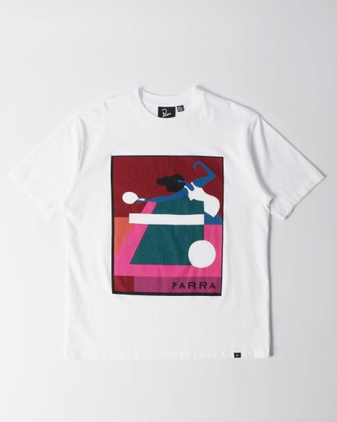 Parra Ping Ponged Tee, white