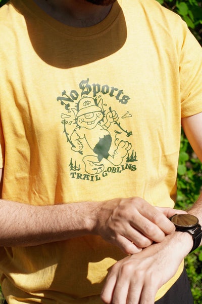 No Sports Goblins Tee, yellow.