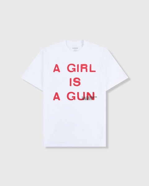 Pleasures A Girl Is A Gun Tee, white
