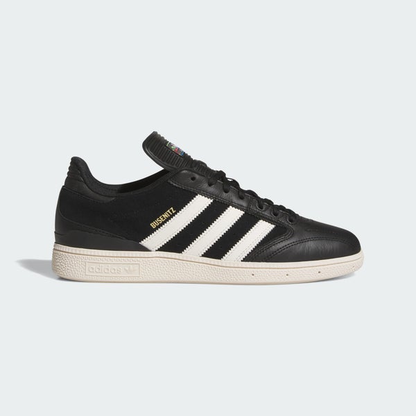 adidas Busenitz, core black / chalk white / metallic gold
