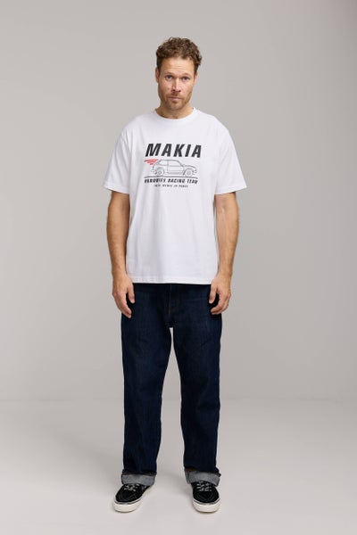 Makia Kummeli Racing Tee, white