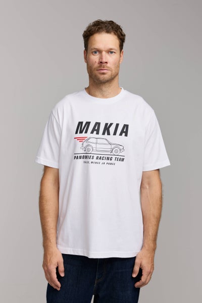 Makia Kummeli Racing Tee, white