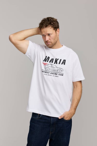 Makia Kummeli Racing Tee, white