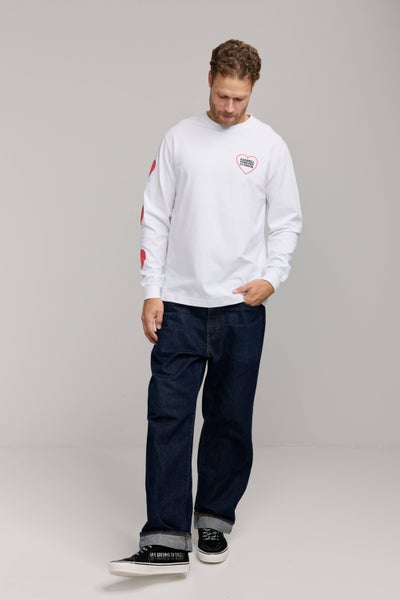 Makia Kummeli Seksipuhelin Long Sleeve, white