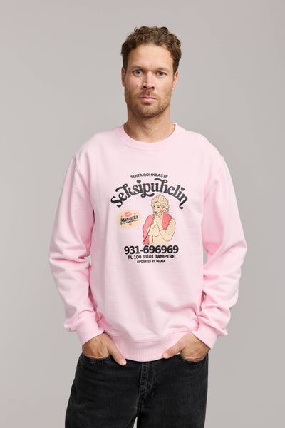 Makia Kummeli Seksipuhelin Sweatshirt, pink