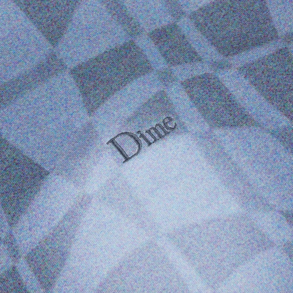 Dime Abstract LS Shirt, static blue