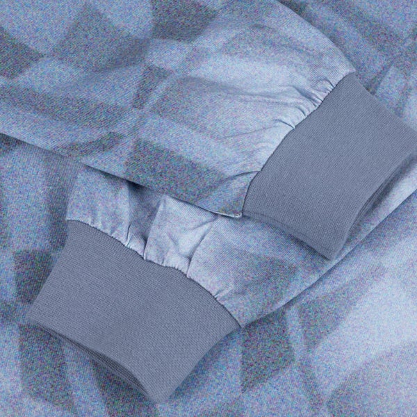 Dime Abstract LS Shirt, static blue